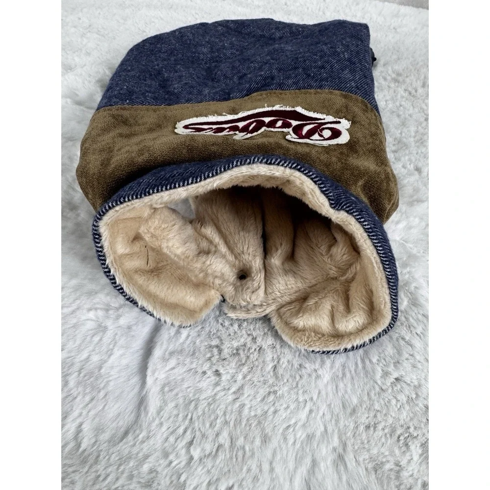 New Dobaz‎ DA17027AS Denim Suede Dog Jacket Size Medium